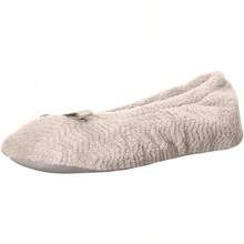 Isotoner Women's Diamond Microterry Ballerina Slippers2025 - 灰褐色人字紋 - 查看 1
