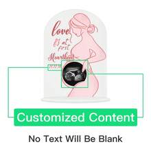 1 件超声波图片亚克力标志框套装，用于怀孕公告或婴儿出生装饰、婴儿洗礼装饰、家庭礼物、婴儿洗礼礼物