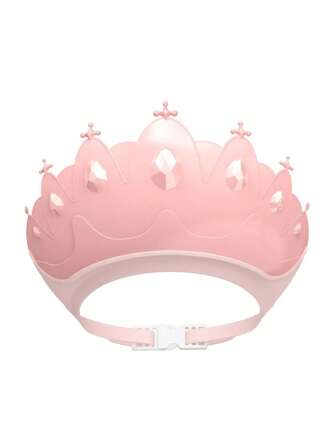 Baby Adjustable Size Shampoo Cap Crown Baby Shower Cap Children Cartoon Bath Visor Infant Hair Shield Ear Protection Waterproof