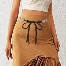 1 Stück westlicher Cowgirl Taillenkette in Große Größen, elegante Taillenkette Schmuck für Frauen, Mode-Taillenkette für Sommer, geeignet für Urlaub, Strandreisen