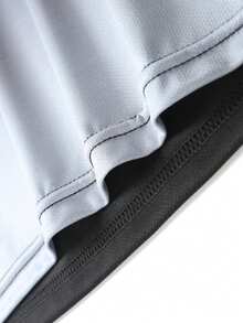 3 件套男士夏季速干高弹力冰丝 T 恤，渐变色印花运动服健身 T 恤，适合锻炼、跑步、运动短袖上衣