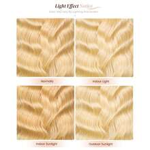 13x4 Lace Front Wigs Glueless Human Blended Hair HD Transparent Lace 200% Density Body Wave With Baby Hair Pre-Plucked Frontal Wigs For Women 30 Inch Natural Hairline (613 Blonde-Body Wave) - S/613 - View 9