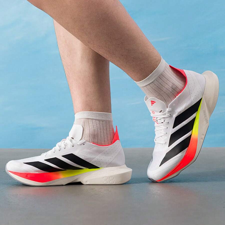 阿迪达斯男士 ADIZERO DRIVE RC 透气缓震回弹碳板公路跑鞋,2026 年春季新款 JR9380 - 白色 - 查看 1