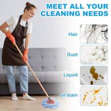 10 Pack Mop Replace Heads Compatible With OCedar Easywring Rinseclean 2Tank System Spin Mop Head Replacement Microfiber Mop Refills For Deep Cleaning Washable And Reusable