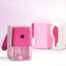 1 Piece Of Multi-Color Automatic Electric Pencil Sharpener, Rolling Pencil Sharpener, Student Boy Girl Teen Pencil Sharpener, Adult Office Pencil, Fully Automatic Pencil Sharpener, Turning Pencil Sharpener, Back To School Learning Supplies