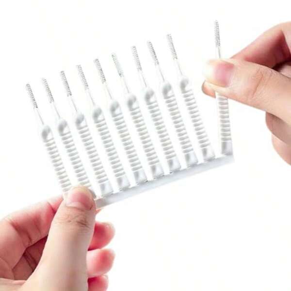 10/30/50-Pack Shower Head Cleaning Brushes - Nozzle Clog Remover Tools, Bathroom Scouring Pad Sticks
