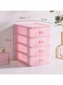 1 pieza Caja de almacenamiento de joyas rosa, caja de almacenamiento de escritorio de oficina, caja de almacenamiento de artículos pequeños, caja de almacenamiento de cajón, caja de almacenamiento rosa para accesorios para el cabello, caja de almacenamiento de varios niveles de ratán tejido para joyería y cosméticos, regalo del Día de la Madre, organizador de almacenamiento, artículos esenciales de viaje