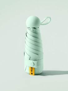 Compact UV-Blocking Mini Umbrella, Capsule Design - Portable & Durable, 6-Rib Fiberglass Structure, Manual Open, Includes Protective Vinyl Case - Ideal For Travel & Unpredictable Weather, Windproof & Rainy Gear | Cute Umbrella Design | Suitable For Travel, Small Umbrella, Pocket Umbrella, Mini Umbrella, Waterproof, UV-Protection, Multipurpose Umbrella, Portable Travel Umbrella
