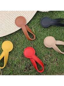 Pinza de sombrero de piel sintética con sujeción magnética, estilosa, portátil y duradera, perfecta para viajes y almacenamiento
