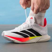 阿迪达斯男士 ADIZERO DRIVE RC 2026 新款透气缓震响应碳板公路跑鞋 JR9380 - 白色 - 查看 3