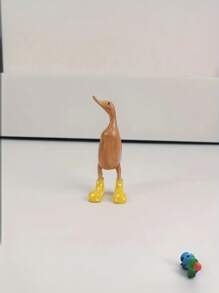 1 件现代树脂橡皮鸭 - 卡通收藏雕像，秋季家居装饰，用于花园装饰、花园配件、房间装饰、客厅装饰、家居装饰、工艺品用品。 - 彩色 - 查看 11