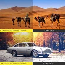 Back To School Polarized Lenses Glasses For Travel Use, Casual Glasses, Gifts For Him, Fashion Fall/Summer 2025 Geometric Frame Double Beam Design Sun Protection Glasses , Travel Accessories .Show Your Personality, Fine Material, Both Comfort And Quality, With The Magic Weapon, Unlock A Variety Of Styles! Polarized TR90  Vintage Square Flattop Sun Glasses Double Bridge Metal Eye Wears  For The Summer - Silver With Green - 查看 9