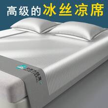 Cooling Mattress Pads - Antibacterial Ice Silk Mat [Fatted Sheet] Green - View 2