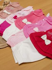 Kit 03 Macacão Infantil Baby Menina Bebê Recém-Nascida-03 meses Promoção (Canguru)