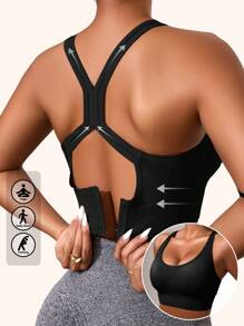 Set de 3 sujetadores deportivos sin costuras y a prueba de golpes, ligeros y transpirables para correr, con diseño estético de espalda, soporte y sin cables, sujetadores de mujer ropa interior cómoda lencería, tops deportivos con acolchado, suaves y sin costuras, tops deportivos inalámbricos, lencería para yoga, sujetadores deportivos curvos para verano