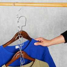 3pcs Stainless Steel Drying Rack Chain, Wardrobe Storage Chain, Clothes Hanger Organizer, Garment Hanging Hook - Multicolor - View 8