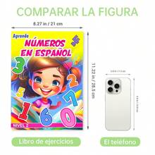 16-seitiges spanisches Malbuch und Schreibheft, mit Training zur Erkennung und zum Nachspuren von Groß- und Kleinbuchstaben. Erlernen Sie Kindergarten-Buchstaben A-Z durch Malaktivitäten, um die Buchstabenerinnerung und die Hand-Augen-Koordination zu verbessern. Schulmaterial, Geburtstagsgeschenke, Weihnachten, Neujahr.