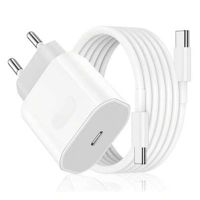  Cargador Carga rápida Klack con cable USB Tipo C trenzado compatible iPhones 15/16 - Envío desde España