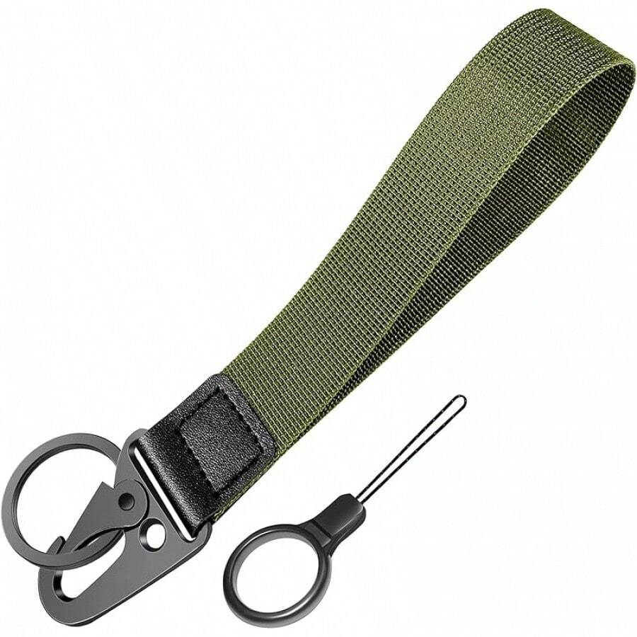 Universal Wrist Key Lanyard| Hands-Free Anti-Loss Strap, Adjustable & Unisex For Sports, Work & Outdoors - Navy Green - View 1
