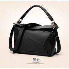 Kissenform-Damentasche |   Kontrastfarben-Design |   Schultertasche |   Umhängetasche |   Handtasche-Option