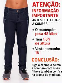 Lote com 3 Calças masculina infantil juvenil top