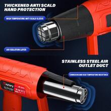 Vandise High Power Heat Gun, Dual Temp Control|Fast Heating|4 DIY Nozzles|PVC Shrink, Paint Stripping, Adhesive Removal|Overload Protection|Home Repair & DIY Tools - UK Plug(220-240V) - View 5