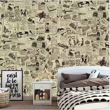 1 Rolle gelbes Vintage-Zeitungspapier selbstklebende PVC-Tapete, abnehmbare Vinyl-Aufkleber mit Abzieh-Klebe-Wandkunst, Heimdekoration für Wohnzimmer, Schlafzimmer, Büro, Schlafzimmerdekoration im Vintage-Stil, einfache Anwendung, ästhetische Raumdekoration, Möbel, Tapete, Wandaufkleber, Wanddekoration, Tapetensticker, Wandküchendekoration