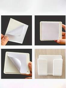 1/2/4 حامل شحن للهاتف المحمول، رف جداري لاصق، رف تخزين متعدد الوظائف، رف متثبت على الجانب السرير، لوازم التنظيم والتخزين المنزلي، إكسسوارات غرفة النوم، إكسسوارات المكتب