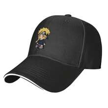 Baseball Cap Blushing In Sasuke Outfit Eating Dango – Chibi Kawaii Anime Art Hat Golf Adjustable For Men Trucker Hat - 黑色 - 查看 3
