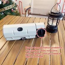 迷你折叠丁烷炉，户外露营野餐便携式燃气炉，轻便火锅/茶炉，无需点火器 - 彩色 - 查看 5