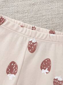 5件装 婴儿男女童0-12个月男女款休闲100%纯棉印花宝宝裤子 四季款 - 彩色 - 查看 4