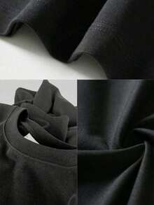 One piece shirts summer tops cotton  clothes women camisas de mujer lindas Astronauta Conejo T shirt 180g negro blanca de algodónpatrón de estampado de astronautaimpresión de alta calidad en algodóncuello redondocorte básico holgadopara hombres y mujeres transpirable versátil lavable a máquina cómoda talla S ~ 3XL diario casual deportes imprescindible para el verano - Negro - Ver 3