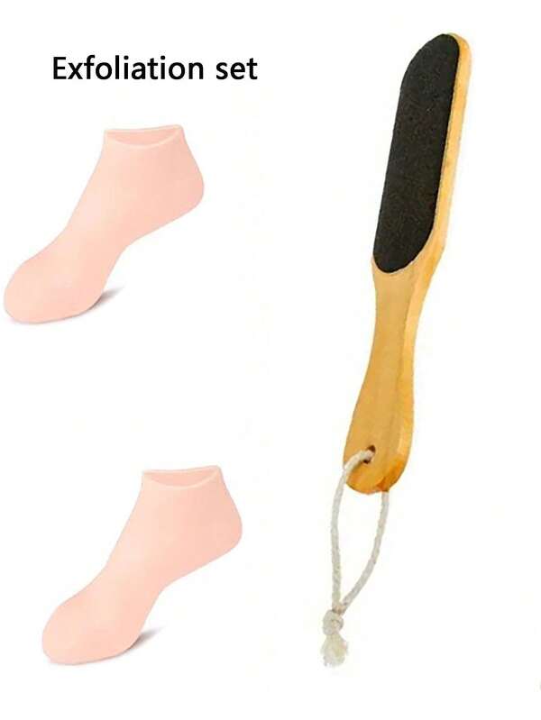 2 pièces Chaussettes hydratantes en silicone pour les pieds secs et gercés. Chaussettes de soins des pieds, de massage, hydratantes en gel, outils pour pédicure, cadeau
