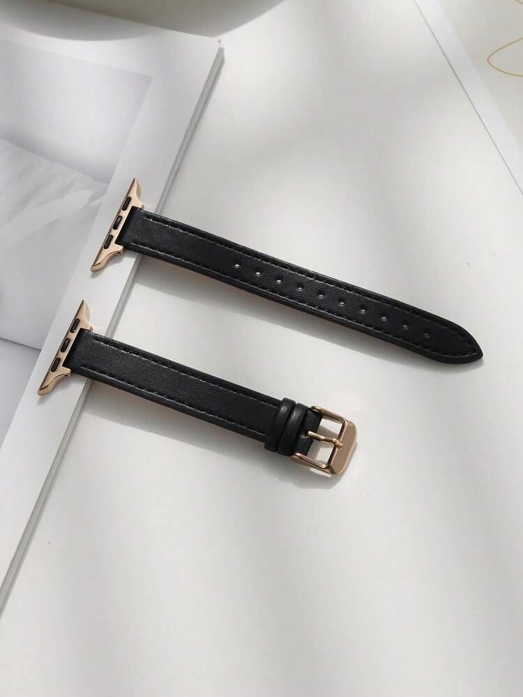 Slim Leather Watch Strap Compatible With Apple Watch Ultra 2 Series 10 9 8 7 6 5 4 3 Bracelet For Apple Watch Band 44/40/45/46/41/42/49/38mm - Multicolor - View 8