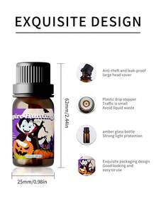 EMBRACEX. 10ml 萬聖節吸血鬼獵夜香氛，神秘紅寶石紅色，持久留香，適用於化裝舞會、萬聖節吸血鬼主題芳香療法，亦可用於製作萬聖節蠟燭、精油與家居裝飾 - Vampire Hunting Night - 查看 8