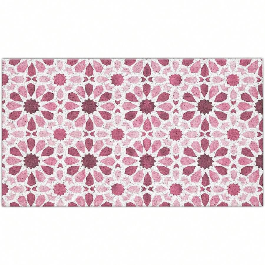 Floral Boho Welcome Door Mats Doormat Outdoor Indoor Entrance, Indoor Door Mats For Entryway, Entrance Door Mat, Non-Slip Rubber Backing Doormat Low Profile Welcome Door Mat For Entryway Indoor Outdoor Rug For Front Door, Entrance, Kitchen,Yard-16"X24", 18"X30" - Hồng - Xem 1