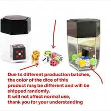1 Set - Magic Dice - Magic Trick Props From Large To Small - Stage Magic Toy - Magic Toy - Birthday Gift - Christmas Gift - Small Gift - Toy - Random Dice Color - Christmas - Multicolor - View 8