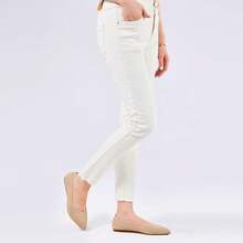 Womens Flat Shoes Classic Pointed Toe Flats Knitted Dress Shoes Soft Comfortable Dressy Flats Women - 6042ecru - 查看 5