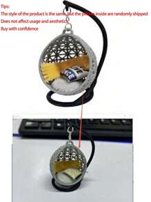 1 件迷你吊床椅模型，1:30 比例 DIY 娃娃屋配件，ABS 树脂家具，用于建造沙箱和微型房间装饰，非电动，无羽毛，适合元旦、情人节和一般庆祝活动 - 非常适合万圣节礼物、圣诞节礼物 - 彩色 - 查看 8