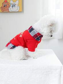 1 件宠物服装，适用于狗和猫、贵宾犬、泰迪熊、小型犬/幼犬、快乐小狗和小猫休闲时尚可爱舒适二合一连帽衫