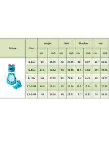 Baby Halloween Animal Outfits Plush Patchwork Sleeveless Round Neck Romper With Hat And Shoes 4Pcs Clothing Sets For Toddler Boys Girls Halloween Clothes - Khaki - View 7