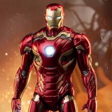 Figura de acción modelo de estatua ornamental hecha a mano de la serie Marvel Iron Man MK45, que se puede utilizar como un regalo