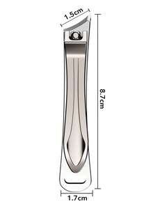 ANDVICTORY 1pc Ingrown Toenail Clipper, Stainless Steel Slanted Curved Blade Nail Clipper
