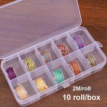 10-36 卷/盒编织线套装 - 1mm 多色编织线，用于珠宝制作，非弹性工艺线，色彩鲜艳，用于礼品包装和 DIY 配件，用于手链制作