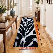 1 pieza Alfombra de cocina antideslizante de silicona con patrón abstracto minimalista fluyente impresa, tapete de piso, alfombra de entrada, alfombra rectangular impresa en 3D, apta para sala de estar, dormitorio, pasillo, baño, lavandería - Alfombra de poliéster, para decoración del hogar interior y exterior