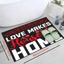 1pc, Trang trí nhà cửa, Nhà bếp là trái tim của ngôi nhà, Họa tiết trừu tượng, Thảm bếp chống trượt bằng đất sét diatomite, Thảm, Thảm trải sàn, Hình chữ nhật in 3D, Thích hợp cho phòng khách, phòng ngủ, hành lang, phòng tắm, phòng giặt - Thảm polyester, Thích hợp cho trang trí nhà cửa trong nhà và ngoài trời - Nhiều màu - Xem 25