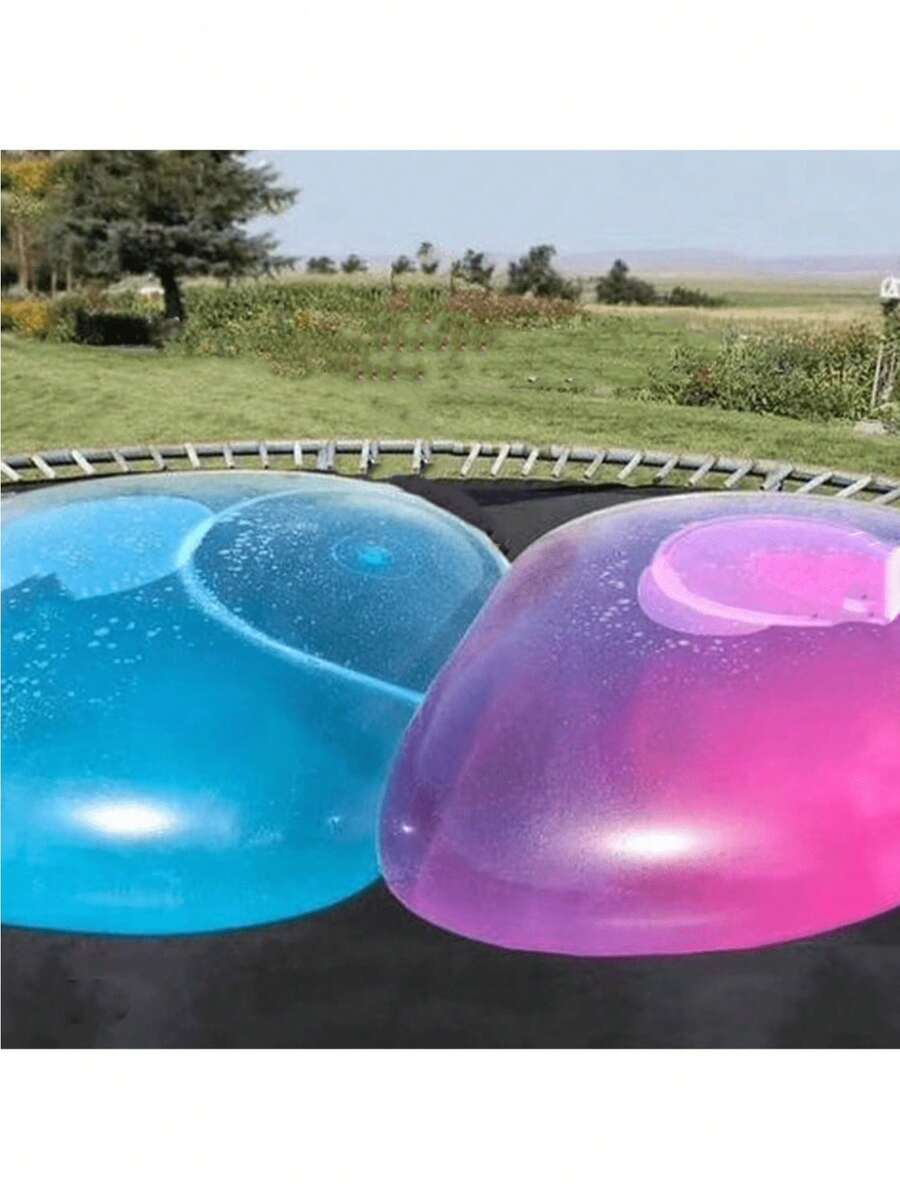 1pc Extra Large Inflatable/Water Filled Transparent Bouncy Bubble Ball - Multicolor - View 1