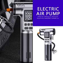 Multipurpose Air Pump Built-In Powerful Motor With 5 Inflation Modes 3 Lighting Modes Window Breaker Seat Belt Cutter The Best Gift For Men - Black - View 1