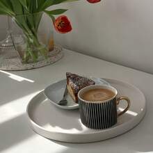 圆形硅胶混凝土模具，大底托盘形状，环氧粘土石膏模具，水果托盘设计，耐用材料，易于脱模