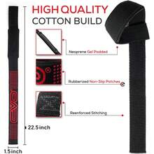 Lifting Straps For Weightlifting Men Women Anti Slip Gym Powerlifting Deadlifting Bodybuilding Workout Strength Training Hand Bar Grips Neoprene Gel Padded Wrist Support Unisex